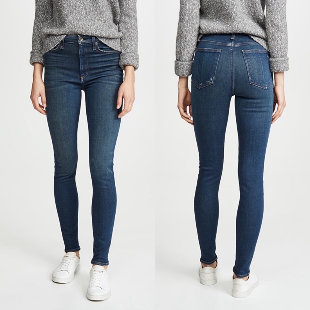 • Rag & Bone • High Rise Ankle Skinny Jeans